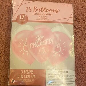 Amscan 'So Engaged' Pink Balloons - 15 Pack